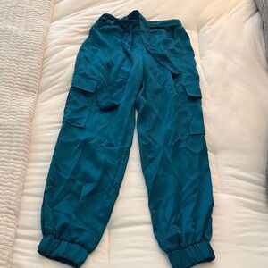 Sincerely Jules Teal Cargo Jogger Pants